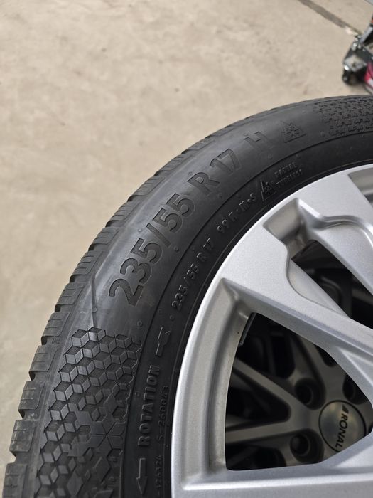 4 Броя 235/55/17 2xContinental 7,7mm 21dot, 2xFulda 7mm 24dot