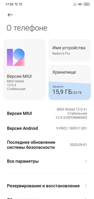 Redmi 6 pro 32 gb ideal xolati