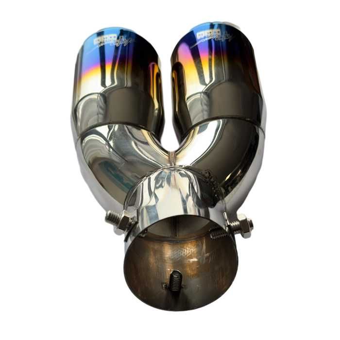 Накрайник ауспух PG109 двоен входа-60мм изхода-2х69мм