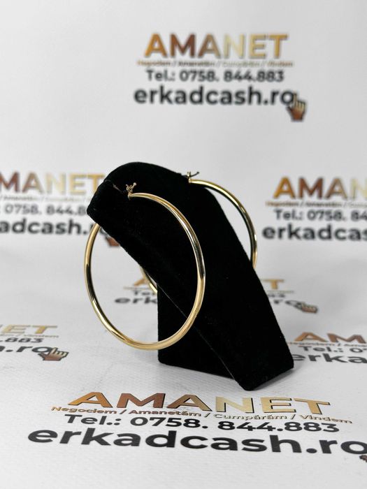 Cercei din Aur de 14K -ERKAD CASH AMANET Galati