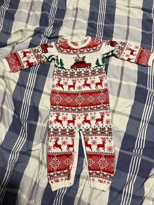 Salopeta cu motive craciun marimea 86-92