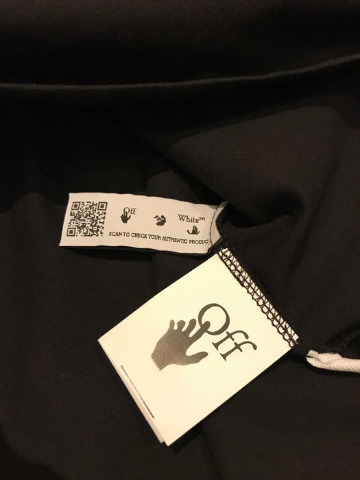 OFF-WHITE PAINT SCRIPT skate тениска, размер: S