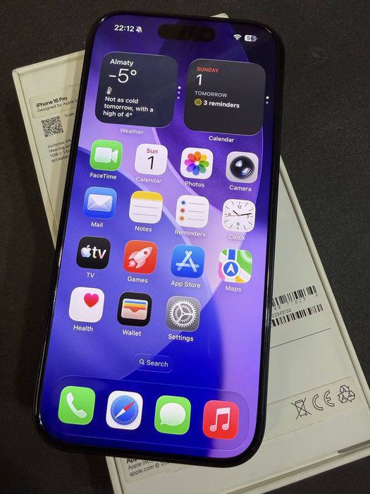 Iphone 16 pro akb 93%