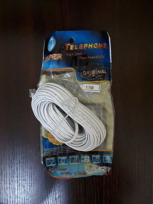 Кабель телефонный 15м