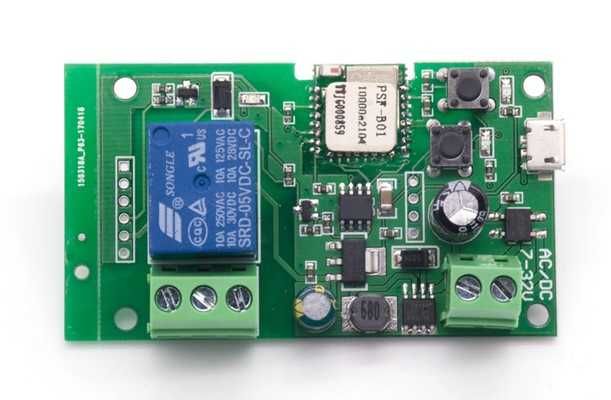 смарт Sonoff WiFi реле DC 0-32v 10А, AC 90-250v 10А за гаражни врати