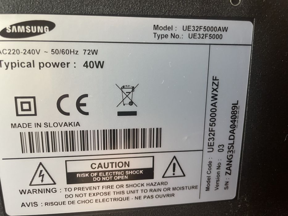 Televizor LED Samsung UE32F5000AWXZF