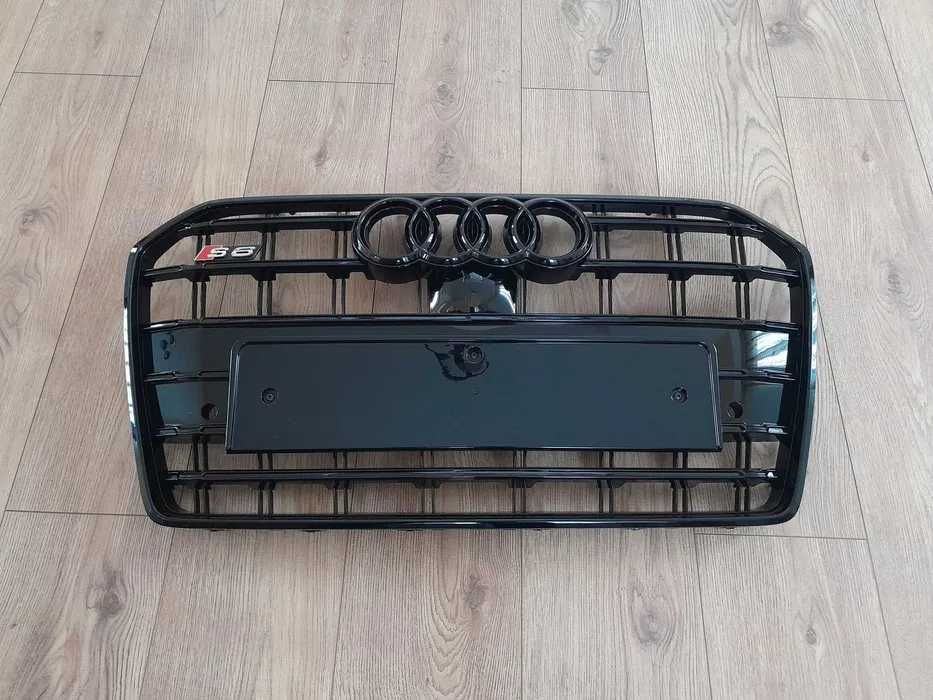 Grila bara fata audi A6 S6 fabricatie 2015 _ 2018 blak