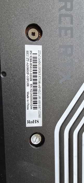 Placa Video Zotac RTX 3080 10GB Amp Halo Gddr6 320bit