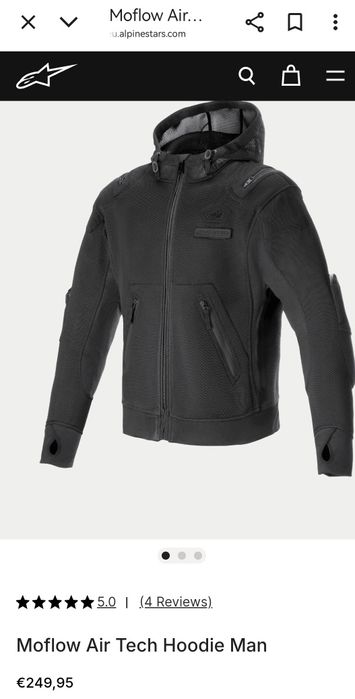 Чисто ново мъжко яке /суичер Alpinesrars Moflow air tech hoodie -  XXL