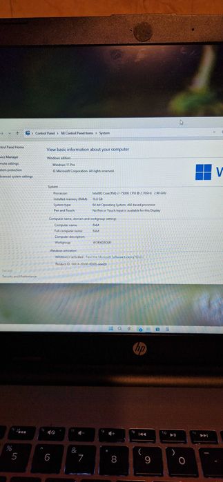 Vand laptop Hp G250 G6 intel i7-7500u