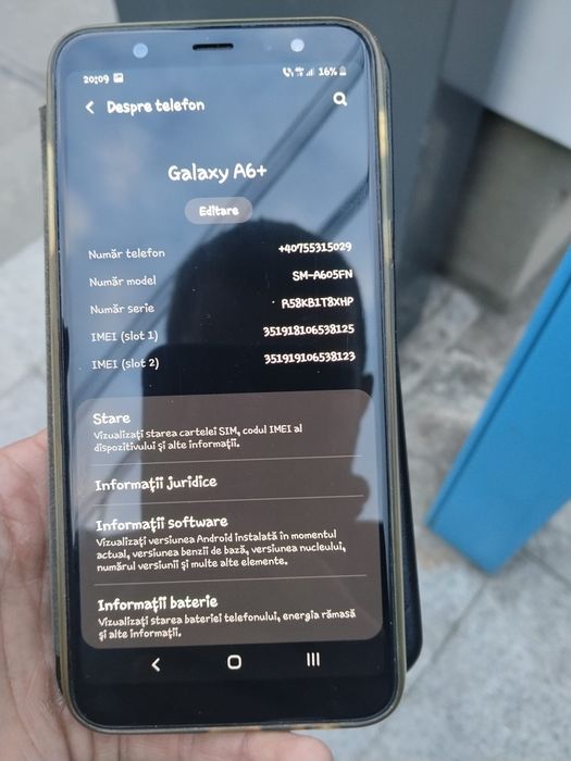 Samsung A6 plus la cutie