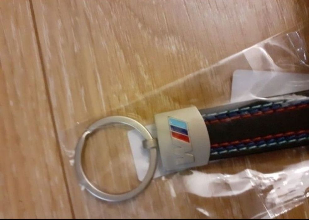 Breloc pentru chei masina pentru Bmw M piele metal solid