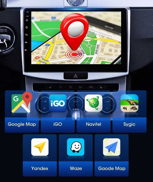 VW PASSAT B7 B6 CC 2010-2015 2-DIN 10” 1280x720 с Android 14, 6/128GB, 4G/LTE