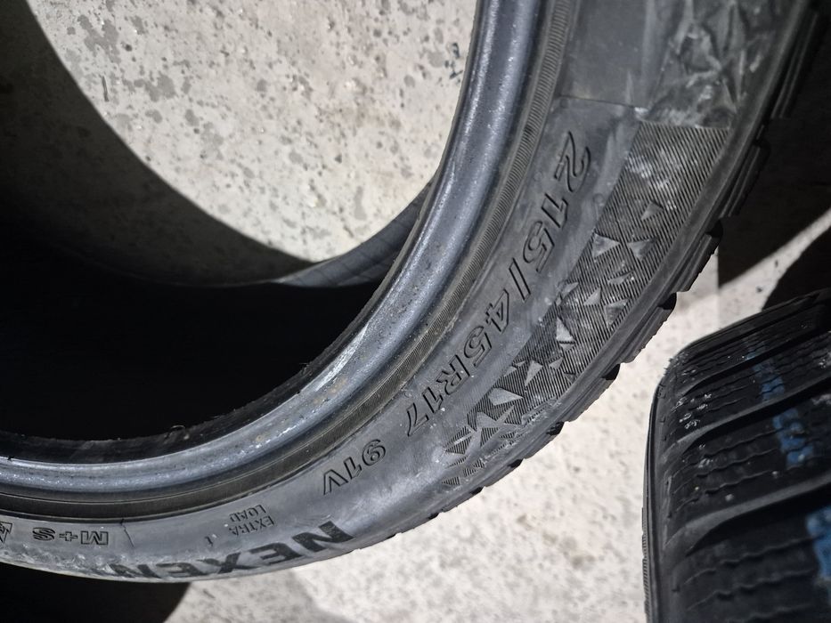 Vând cauciucuri 215/45/17 M+S set complet imp Germania//Nexen//