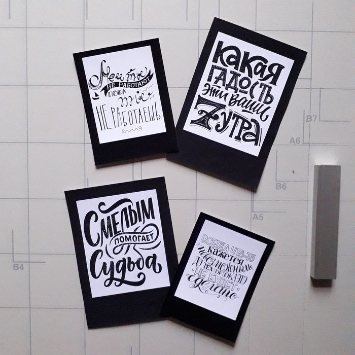 Блокноты, открытки, визитки.