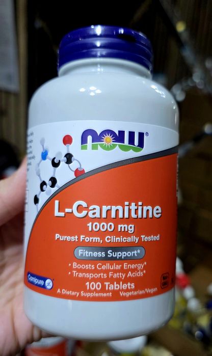 ДОСТАВКИ НЕТ Now L-карнитин 1000 , 100шт Made in USA