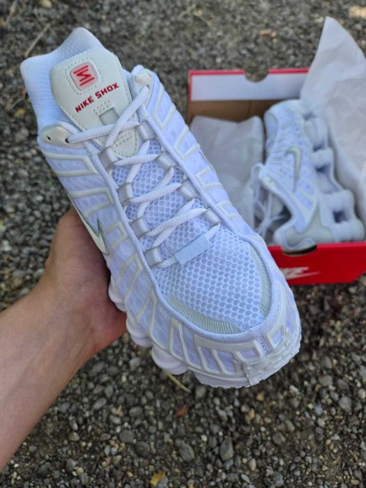 Nike Shox TL White Metalic Silver, mărimi 41  43