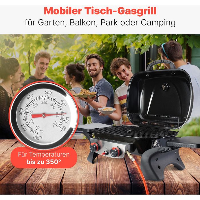 PROFICOOK PC-GG 1261 ГАЗОВО БАРБЕКЮ С 2 ГОРЕЛКИ