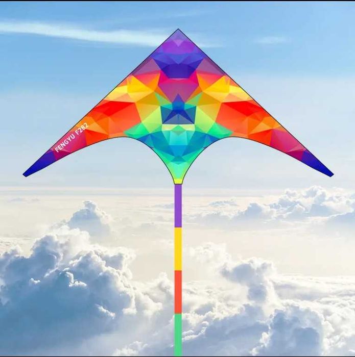 Воздушный змей (Varrak, Варрак) «Sky Ray» 1,8 м с катушкой (4 дизайна)