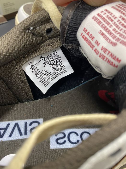 Mocha Jordan 1 Retro Low OG SP Travis Scott Reverse Mocha - Made Vietnam -