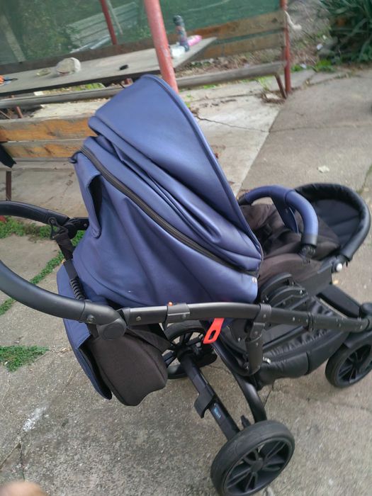 Бебешка количка 3 в 1 Tutek Grander VX Eco - цвят Metalic Blue