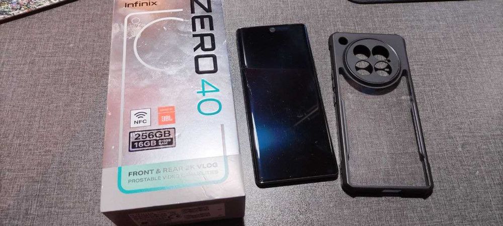 Смартфон Infinix Zero 40/120hz/Аmoled 6.78"Водопад/16-256GB память