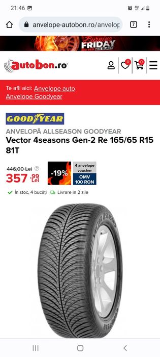 Anvelope de iarna Goodyear R15 - M/S