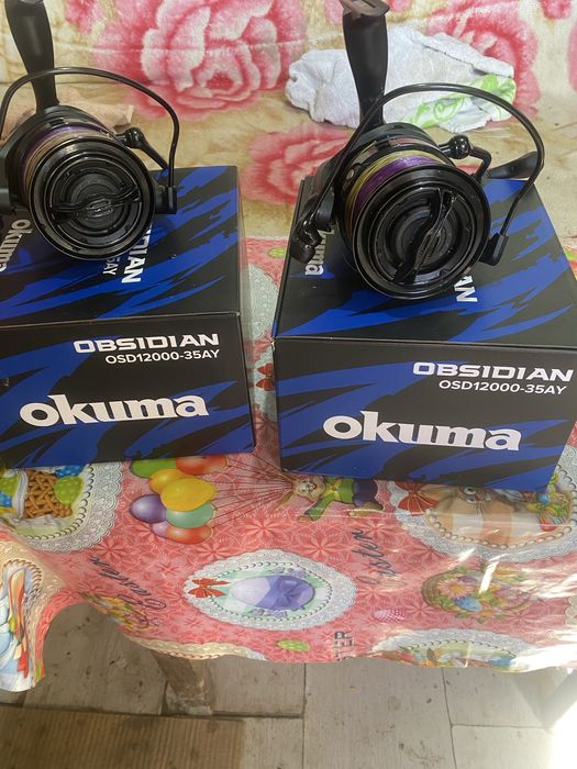 Set pescuit feeder Okuma + Formax – 2 lansete + 2 mulinete
