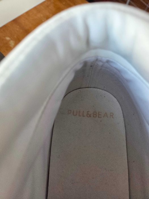 Високи, бели, мъжки маратонки Pull&Bear