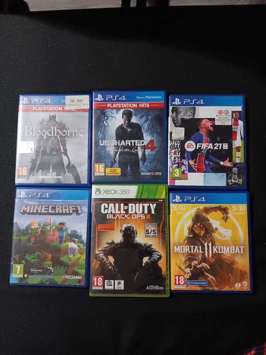 PLAY STATION 4 1TB, 3 console și 15 jocuri