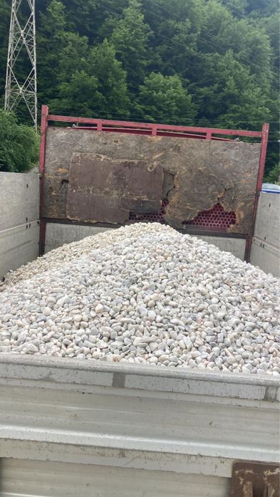 Vand piatra decorativa din marmura alba,sparta sau rotunjita