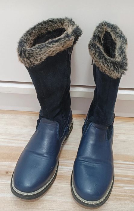 Cizme îmblănite , Nr 34, branț 20 cm