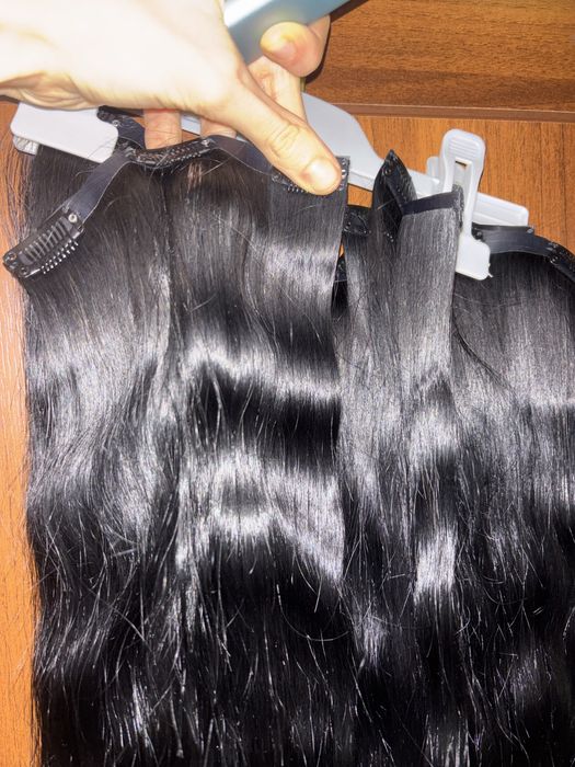 100% Естествена славянска коса екстеншъни удължения