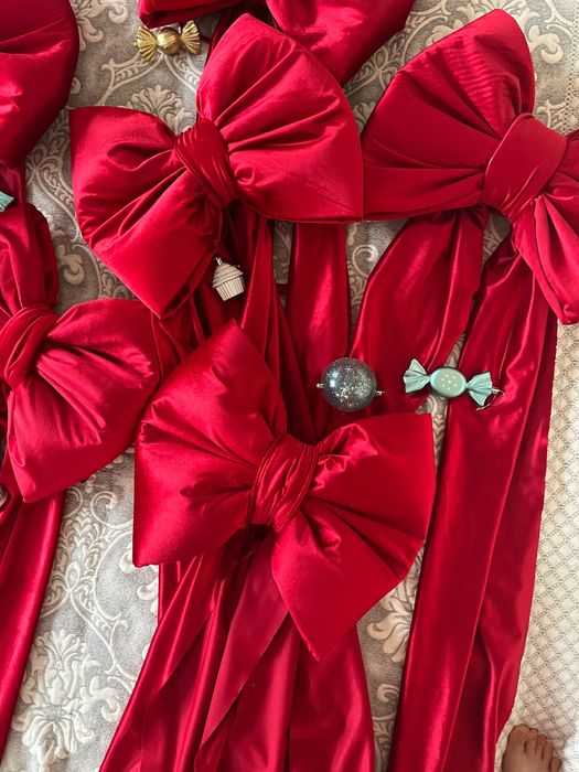 Бант на елку шьем сами