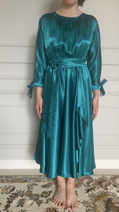 Вечернее платье изумруд