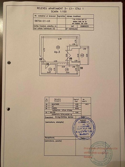 Garsoniera de vanzare Dobroesti