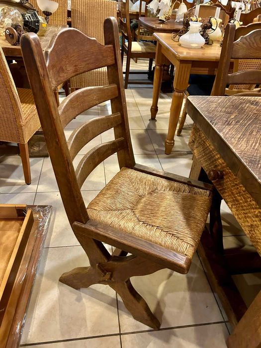 Много масивна дъбова маса с 8 стола Холандия