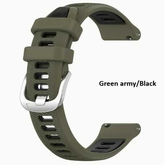 Curea silicon GT1,GT2,GT3,GT4,GT5(46mm) 22mm - catarama Argintie*