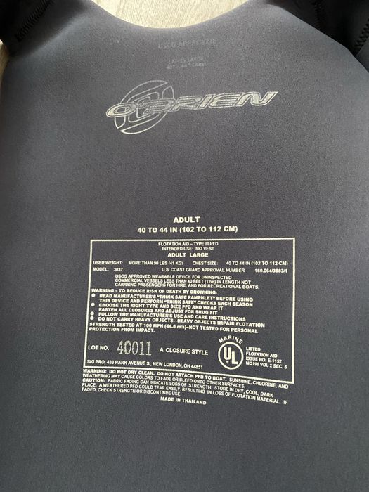 Vand vesta salvare skyjet O’brien