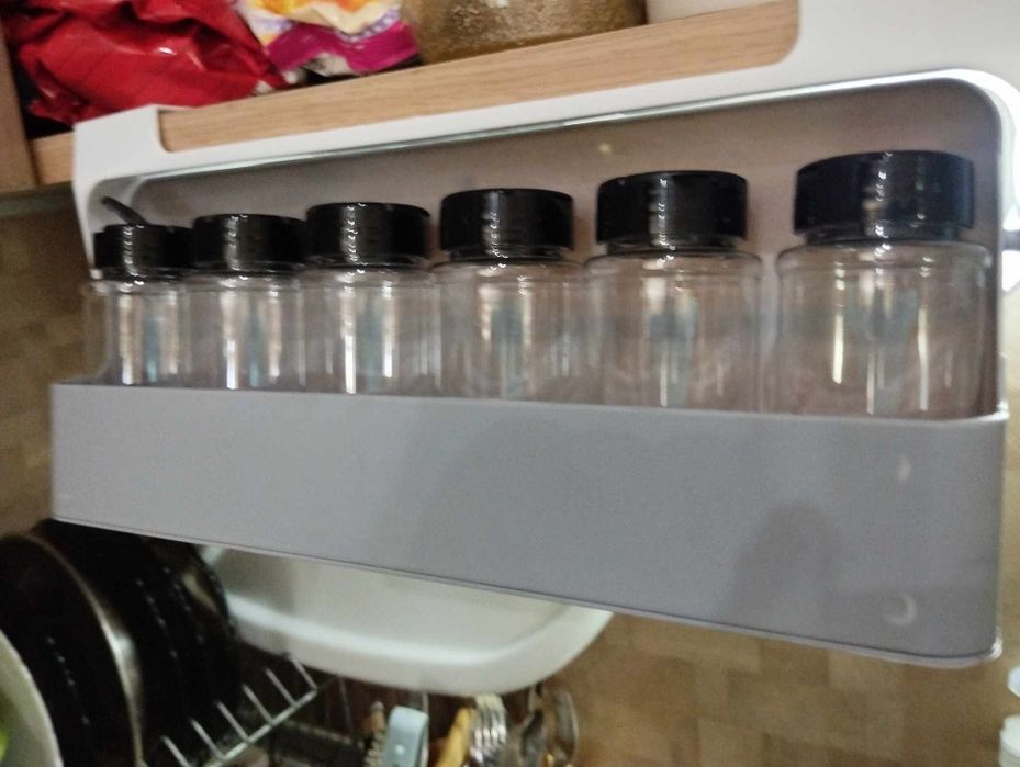 Органайзер за подправки за рафт / Органайзер / 7бр бурканчета; Органай