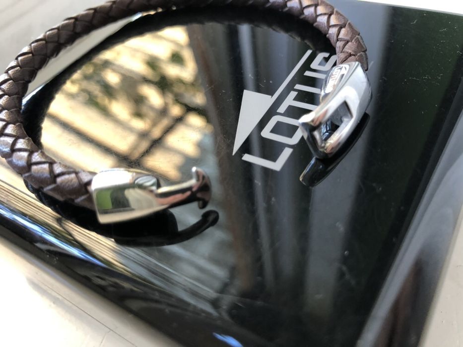 Bratara Piele LOTUS cu Inchidere Metalica | Maro