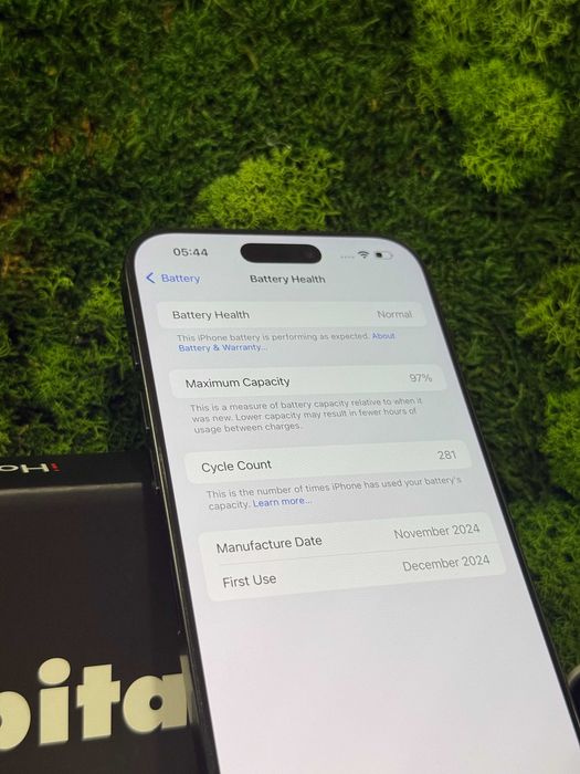 iPhone 16 Pro Max, Black Titanium, 256 GB, 97% Baterie #8023