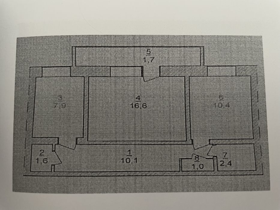 Двухкомнатная квартира