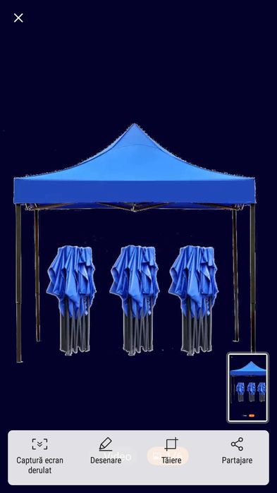 Corturi cort pavilion pliabil 3 x 3 FACTURA