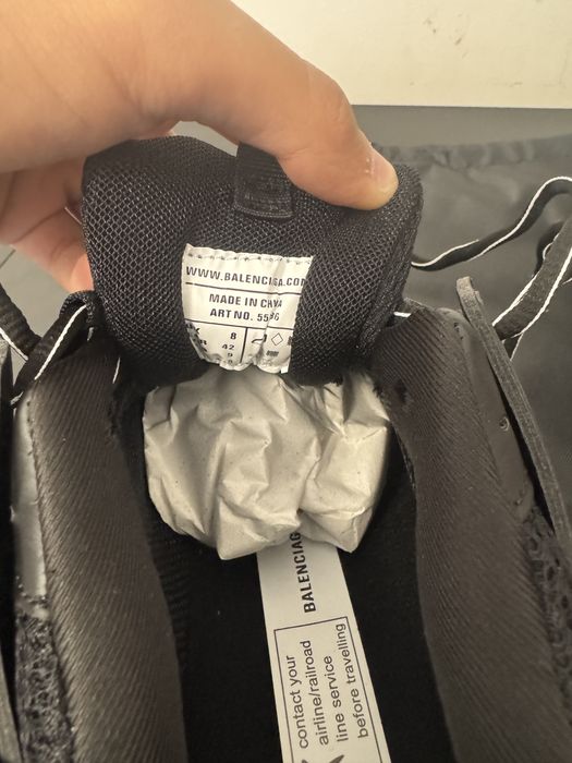 balenciaga trak led black