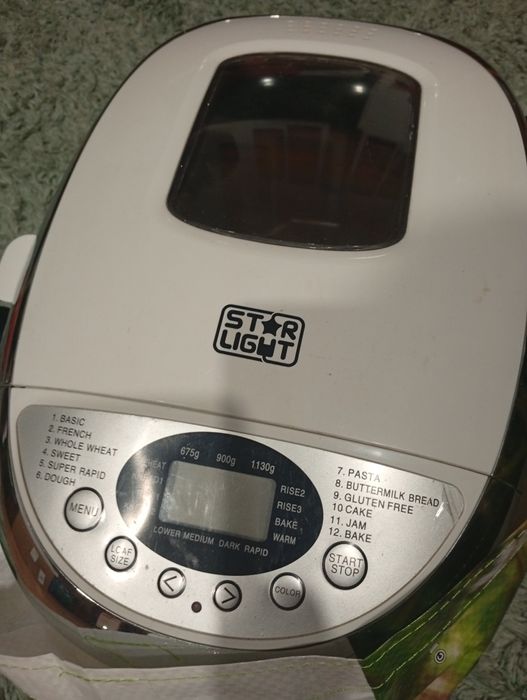 Masina de paine Star-Light MPD-850W, 12 programe, 1134 g, Alb
