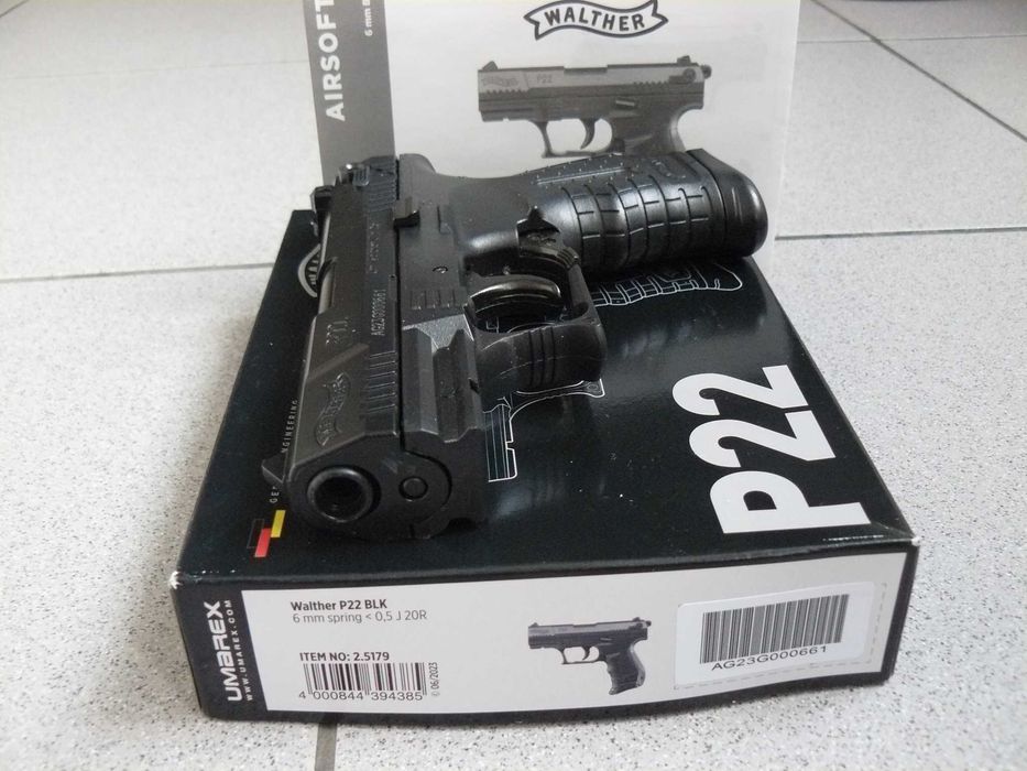 Pistol Airsoft WALTHER P22 UMAREX,Cu Propulsie Arc/Manual,Nou In Cutie