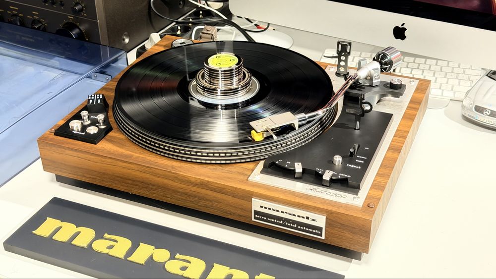 Marantz Model 6200 Pick-Up Vintage Hi-Fi Full Automatic, Servo Motor, Belt Drive, 33/45 RPM, Pitch Control, Braț S, Stroboscop, Audio-Technica
