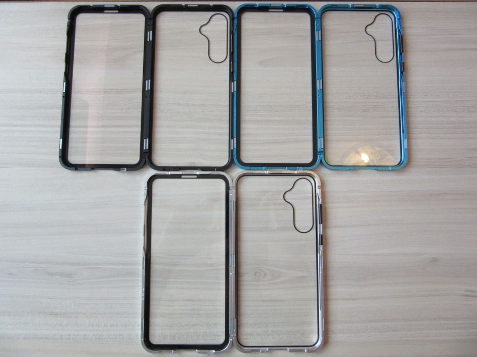 Samsung Galaxy A56 A16 A55 A15 / Двоен 360 градуса магнитен кейс калъф