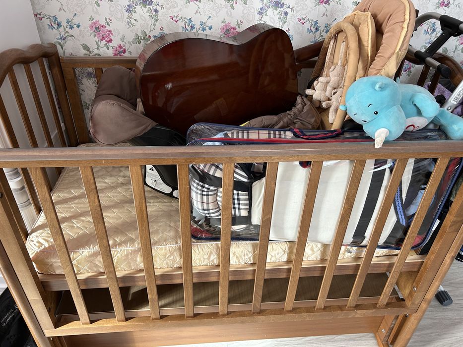 Кровать Детская б/у, дерево